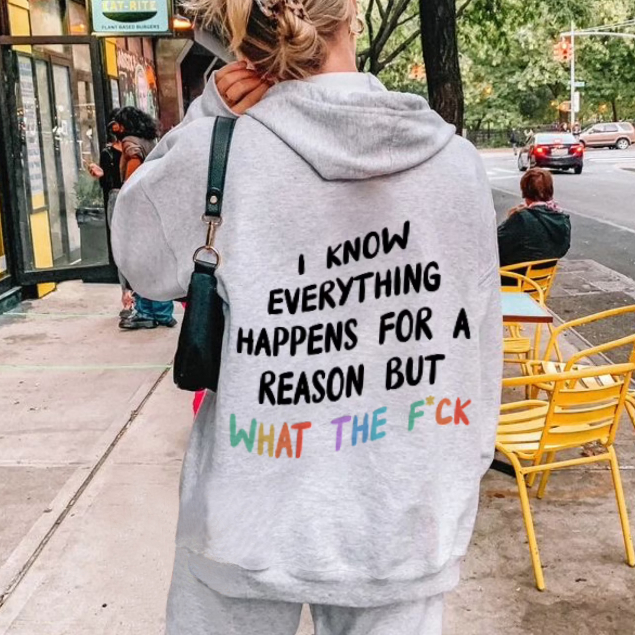 I Know Everything Happens For A Reason But What The F*ck Print Hoodie