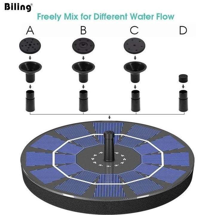 (Summer Sale- SAVE 48% OFF) Solar-Powered Bird Fountain Kit