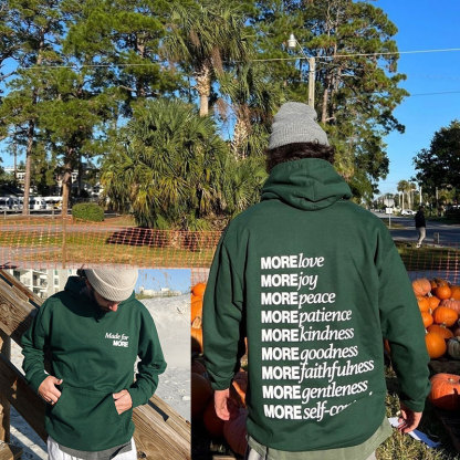 Make For More Print Hoodie