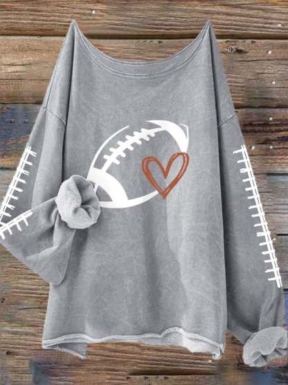🔥🔥Women's Football Lover Casual Long-Sleeve T-Shirt