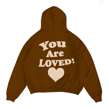 Men'S You Are Loved! Printed Hoodie