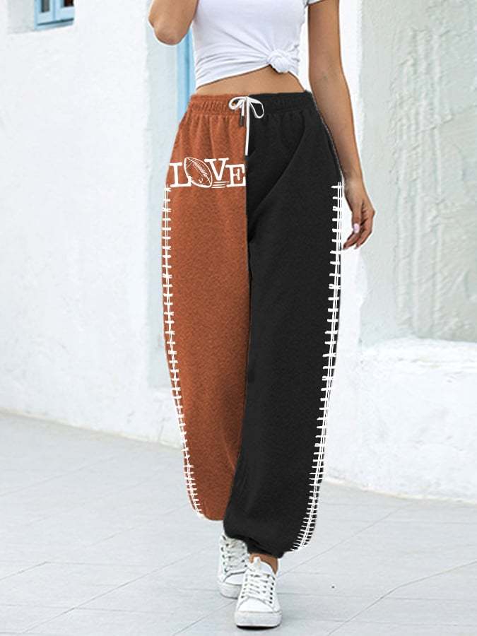 🔥Over $49 Save 5% OFF🔥Women's Love Football Football Lover Casual Pa