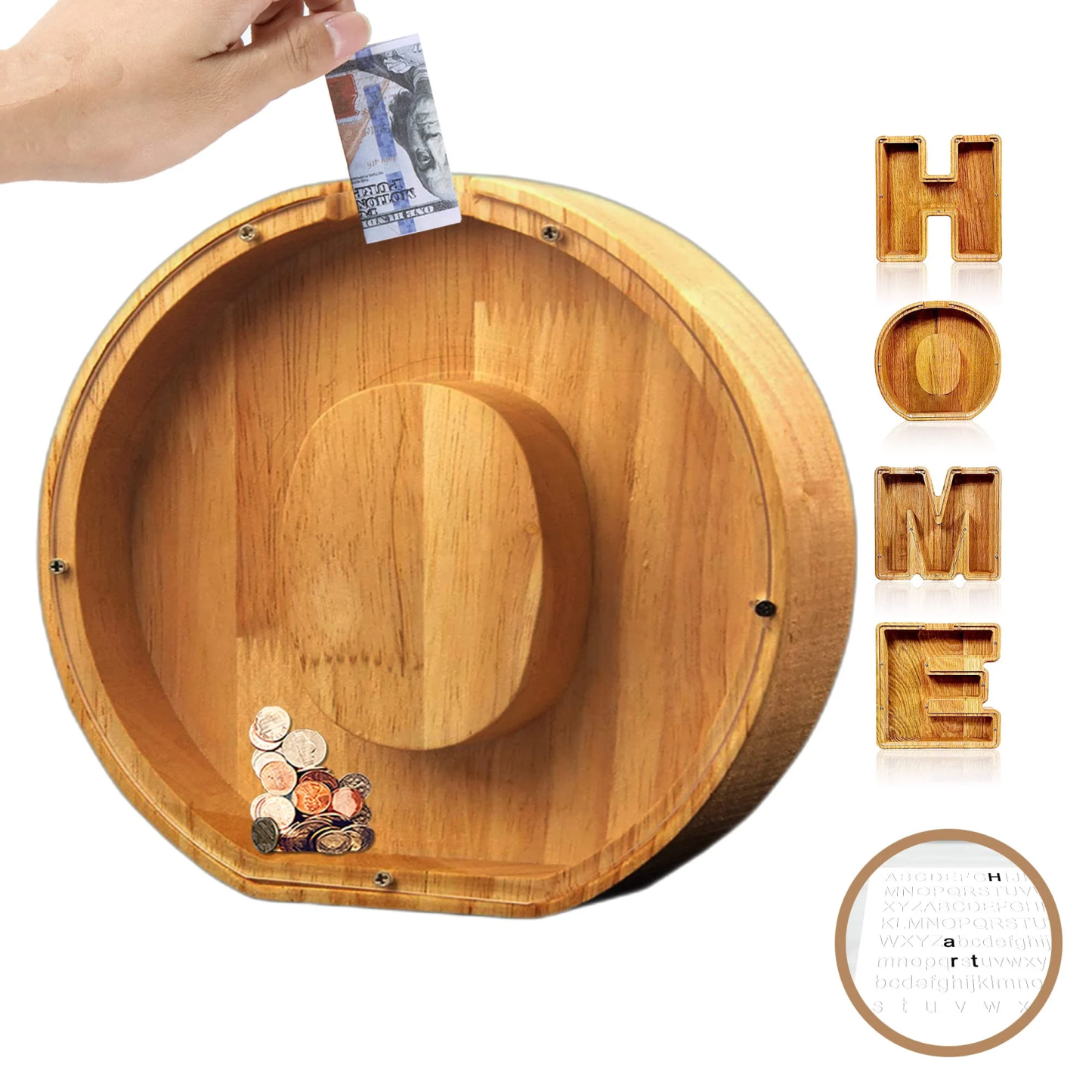 Piggy Bank👪 Wood Gift For Kids-babyanimal