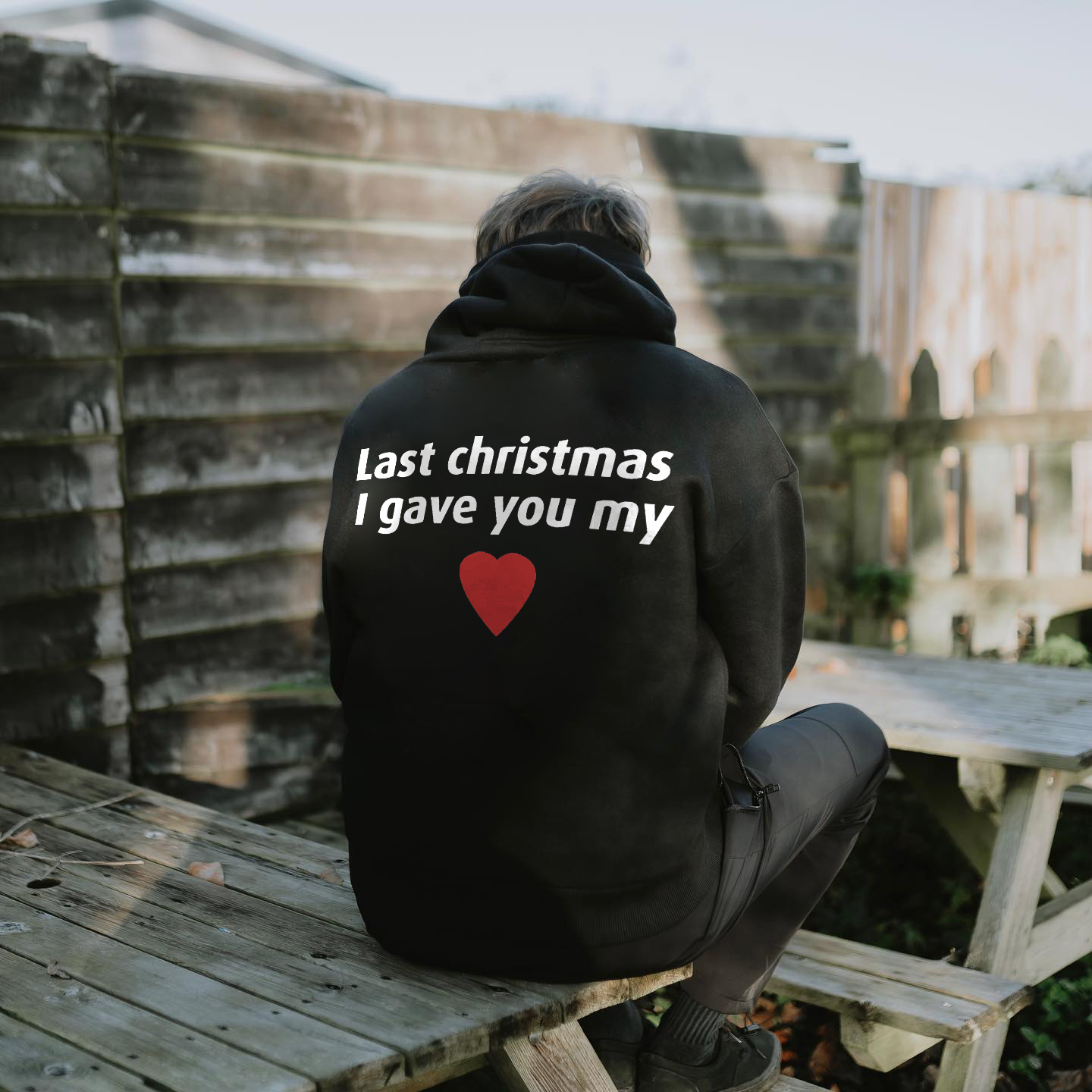 Last Christmas I Gave You My Heart Print Hoodie