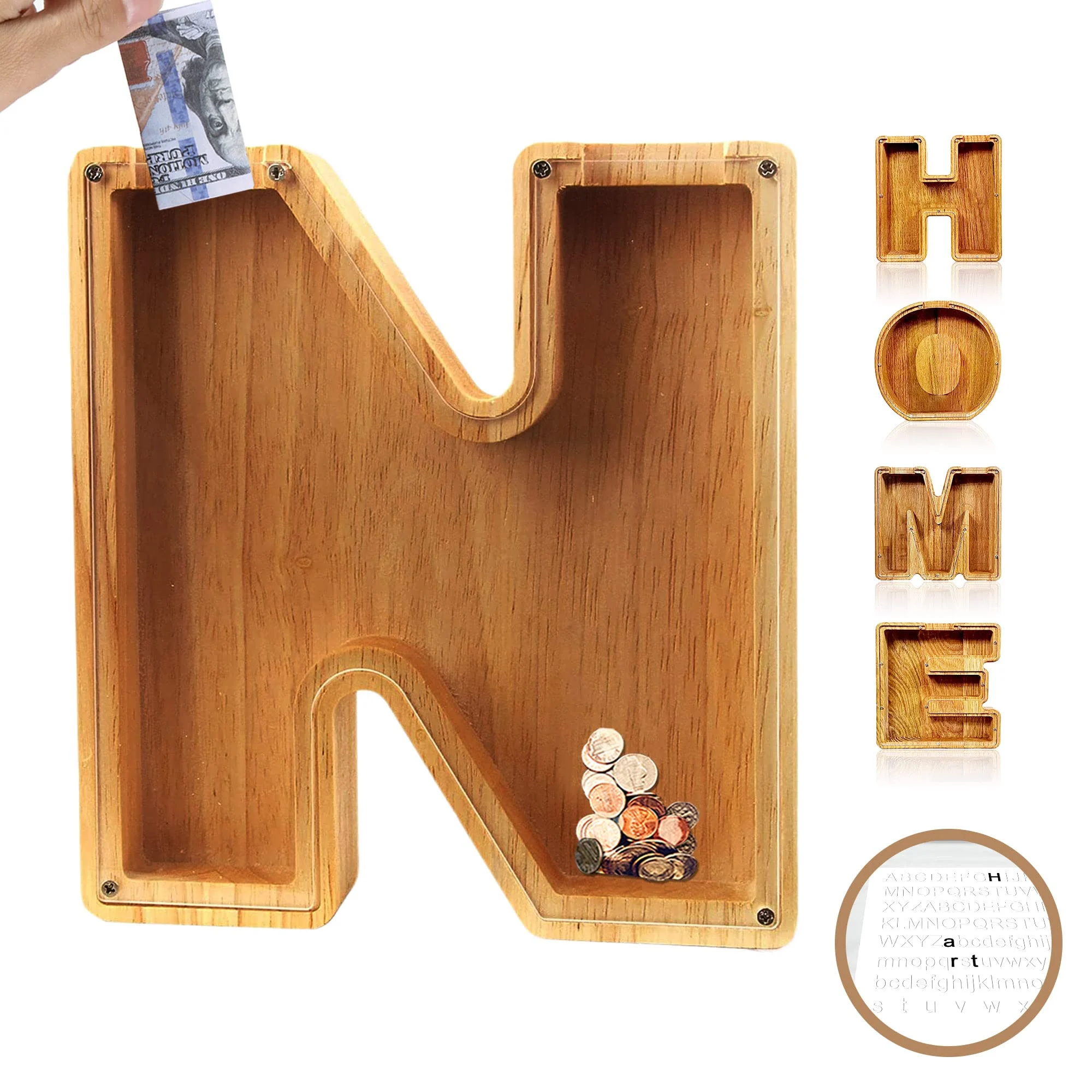 Piggy Bank👪 Wood Gift For Kids-babyanimal