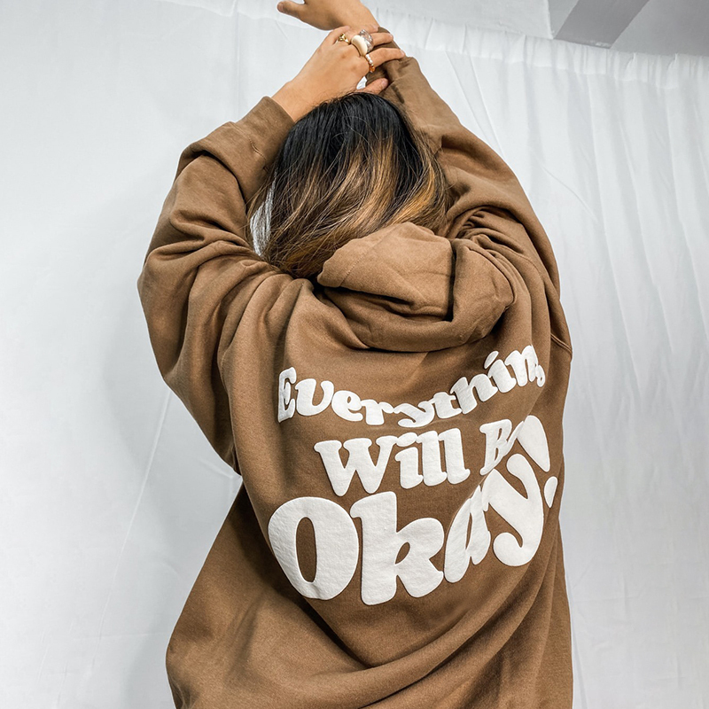 Everything Will Be Okay Print Hoodie