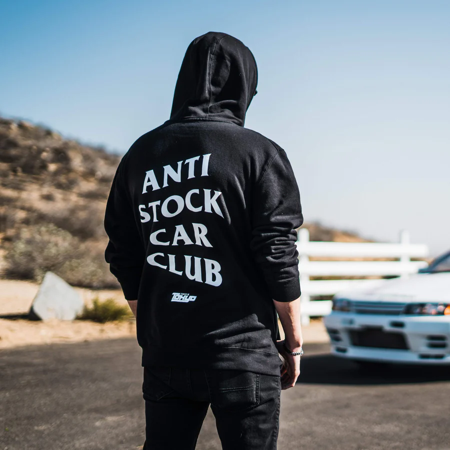 Anti Stock Car Club Print Hoodie
