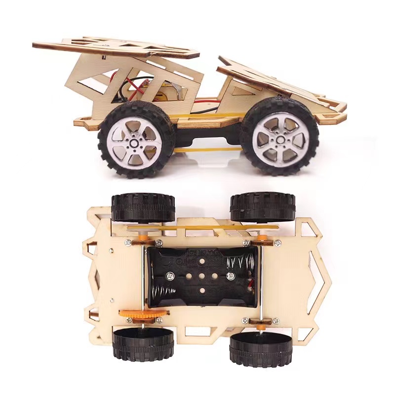 Wooden Model Car Kits, STEM Projects for Kids & Gift 3D Puzzles, Science Educational Crafts Building Kit