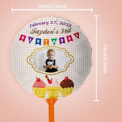 Custom Photo Happy Birthday Balloons for Baby Shower Birthday Party Decoration Supplies-babyanimal