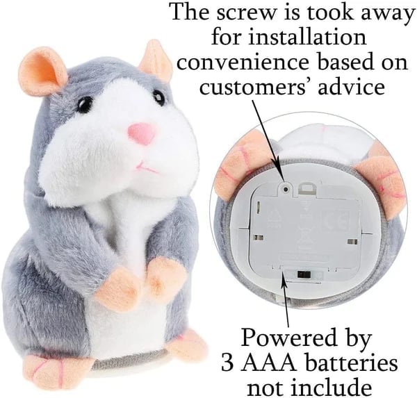 (New Year PRE Sale- SAVE 50% OFF)Talking Hamster Plush Toy(BUY 3 GET FREE SHIPPING)