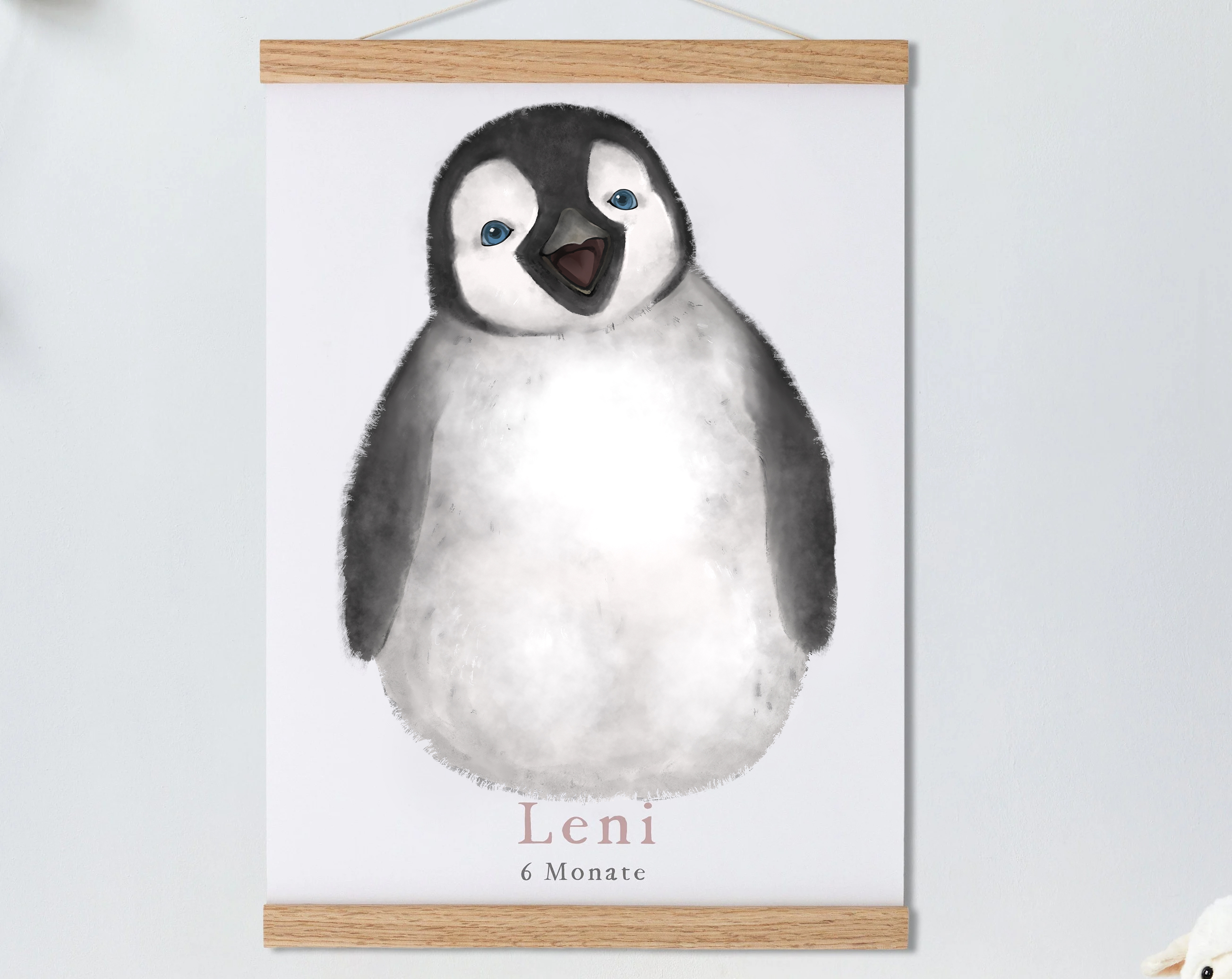 Baby Gift Personalized, Footprint Set, Mural Baby & Children's Room d 