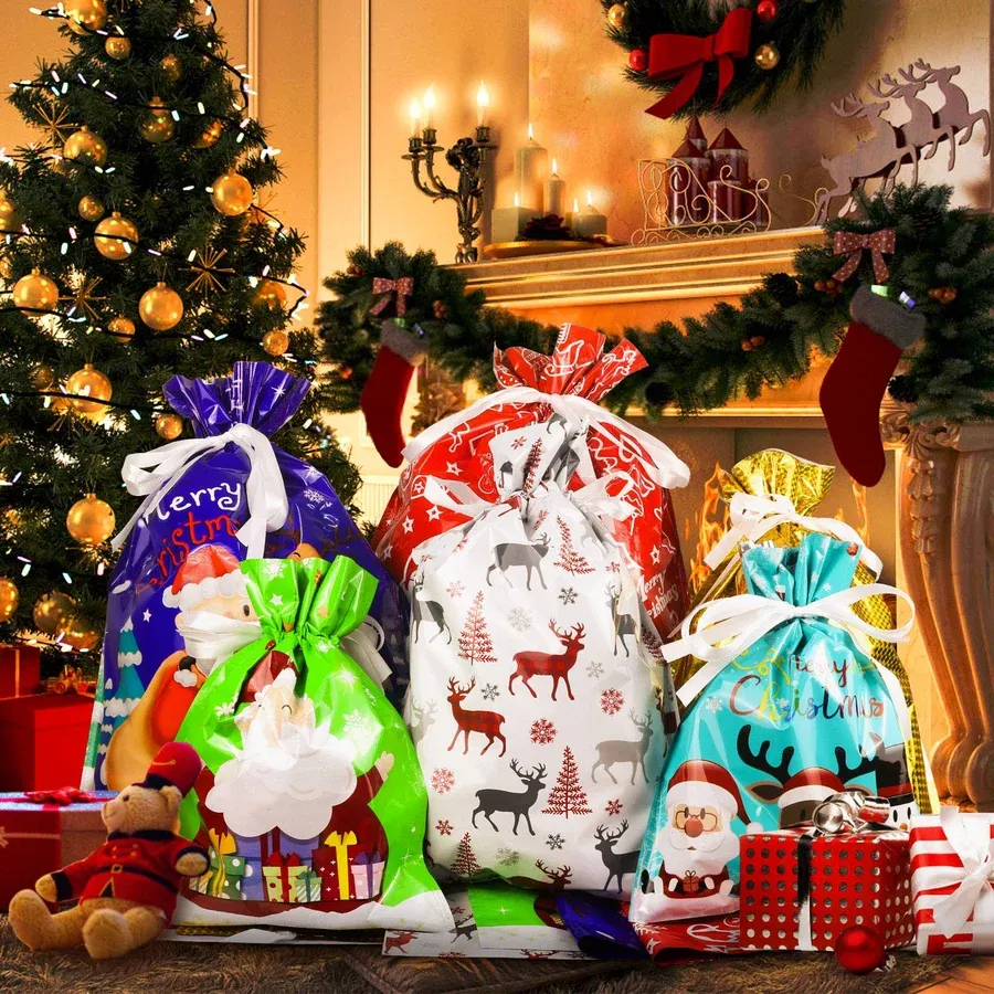 Drawstring Christmas Gift Bags🔥Recommend Buy 100pcs-babyanimal