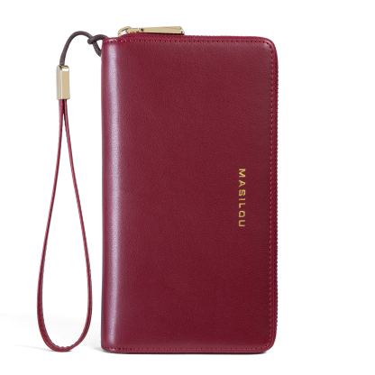 Leather Zipper Coin Pocket Wallet(Anti-theft Brush)-babyanimal