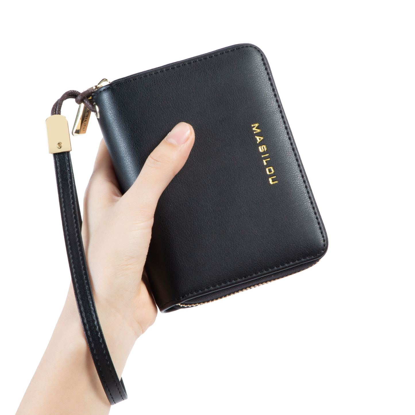 Leather Zipper Coin Pocket Wallet(Anti-theft Brush)-babyanimal