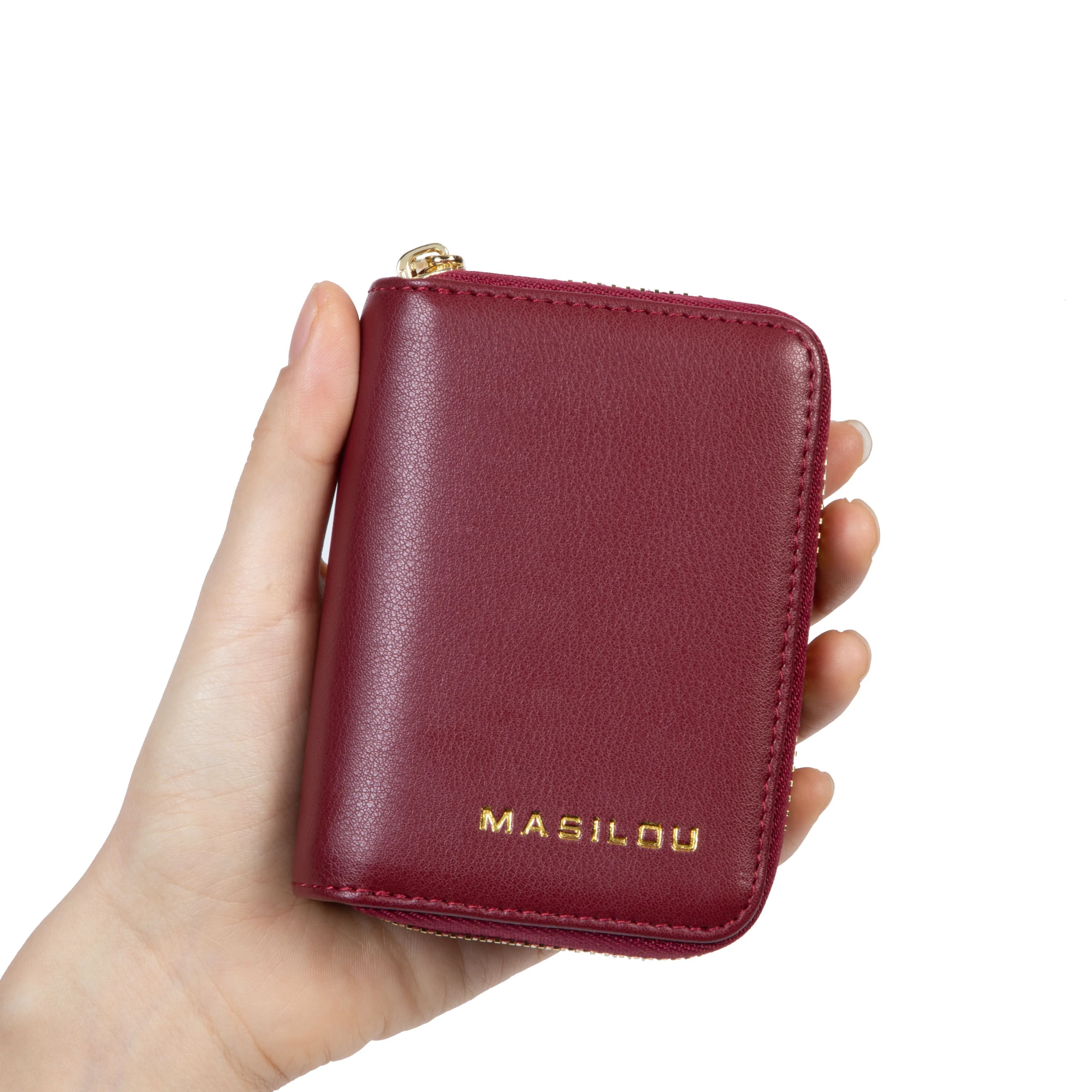 Leather Zipper Coin Pocket Wallet(Anti-theft Brush)-babyanimal