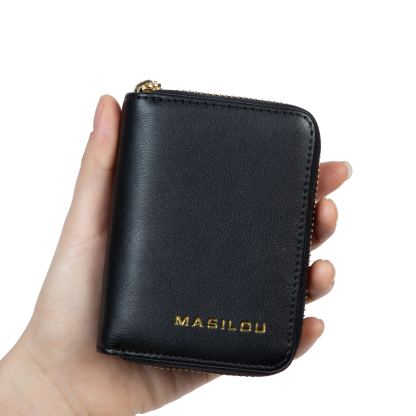 Leather Zipper Coin Pocket Wallet(Anti-theft Brush)-babyanimal