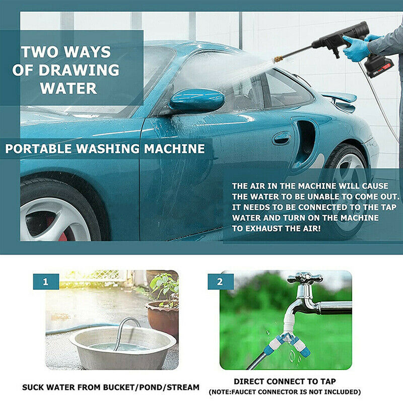 Exclusive High Pressure Cordless Washer Spray Gun