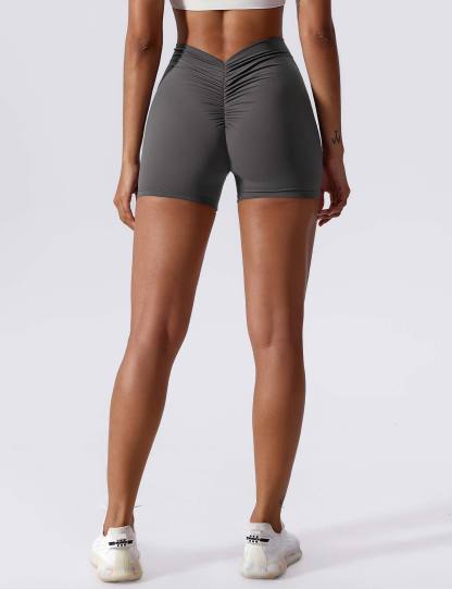 V-back Ruched Shorts