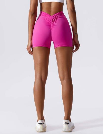 V-back Ruched Shorts