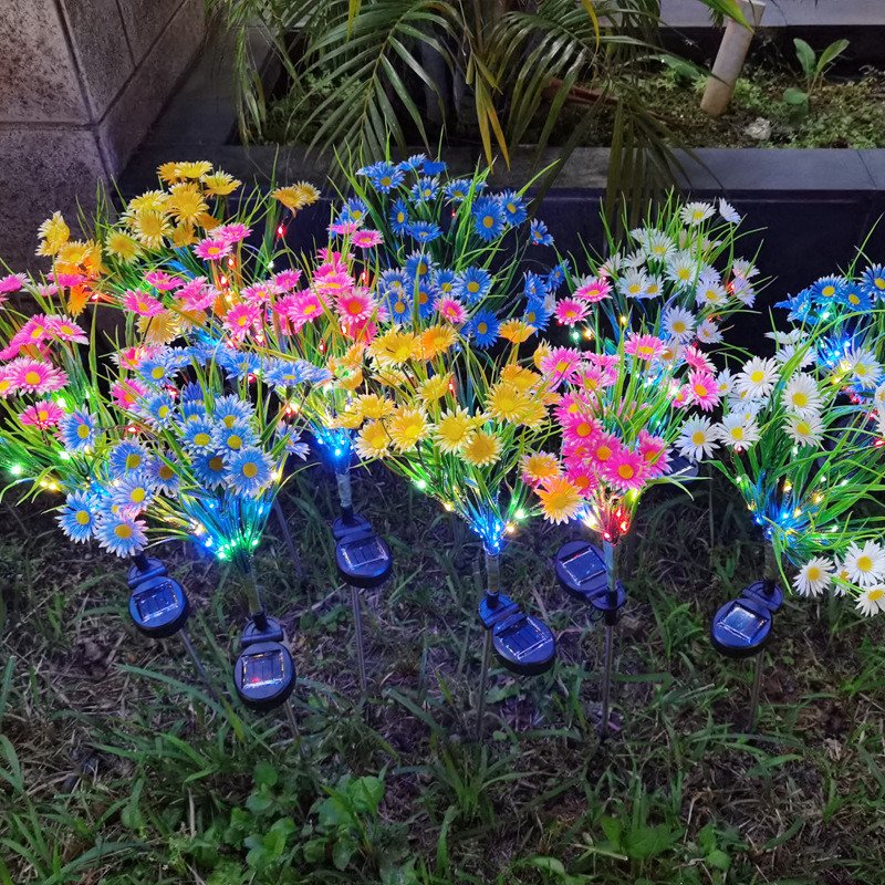 Solar Powered Daisy Flower Light