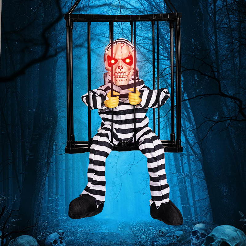 Halloween Skeleton Cage Prisoner