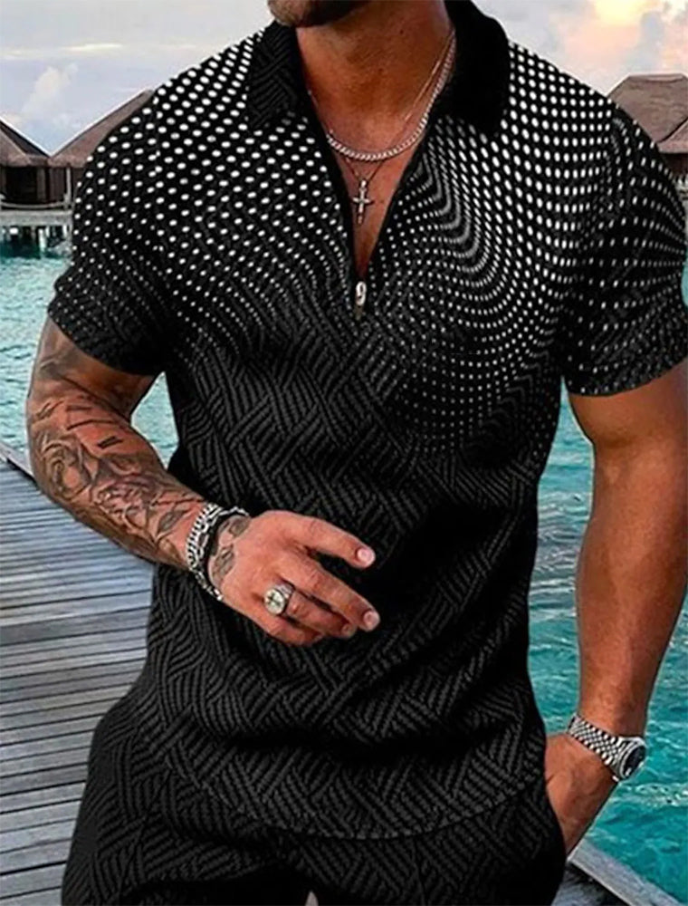 Men's casual fashion polo shirt
