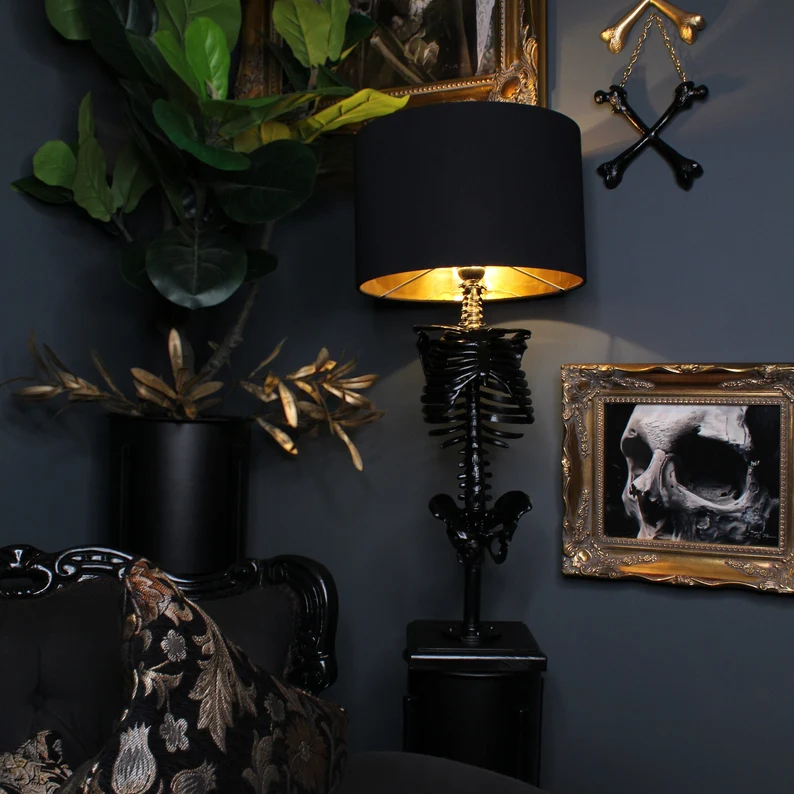 The Skeleton Table Lamp Gothic Lamp