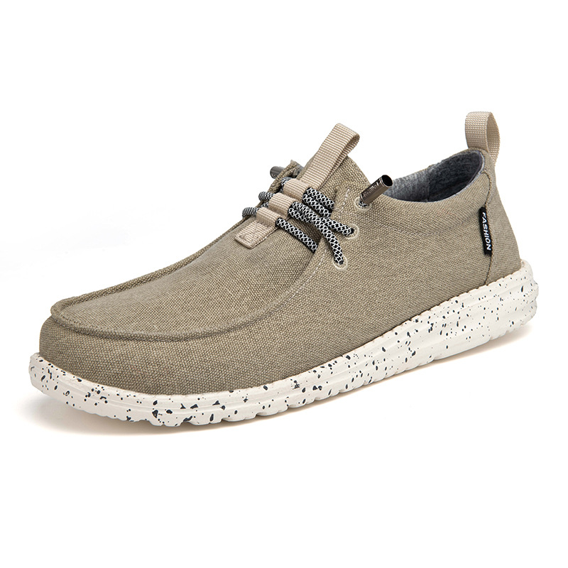 Cross-border casual shoes men's canvas shoes large size loafers men loafer shoes cloth shoes spot wholesale