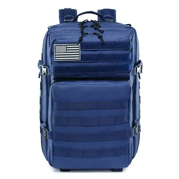 QT&QY® 45L Blue Taurus Tactical Backpack