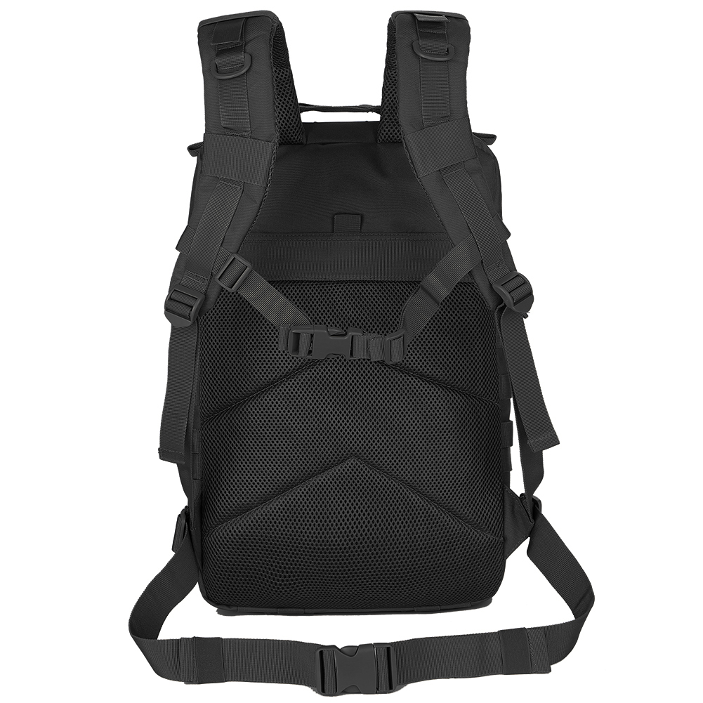 QT&QY® 45L Black Taurus Tactical Backpack