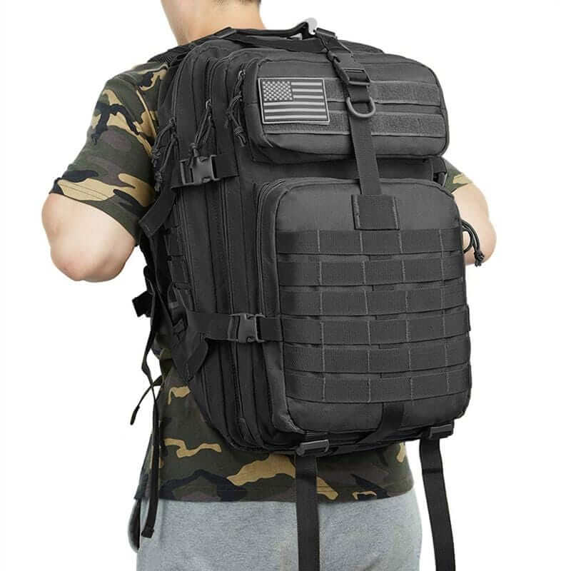 QT&QY 45L Tactical backpack & Tactical Toiletry Bag