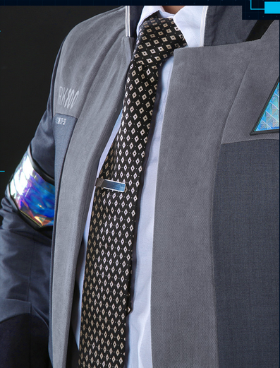 Detroit: Become Human Anime Connor RK800 Cosplay Costume Uniforms Full Sets Halloween Costumes Connor Coat+Shirt+Pants