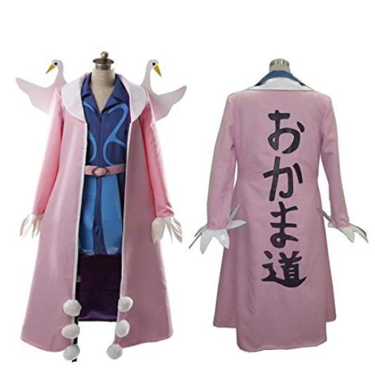 One Piece Mr.2 Bentham Cosplay Costume Halloween Party Christmas Uniform Custom Made Any Size