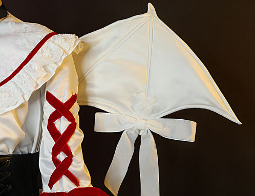 COWOWO Anime!Touhou Project Remilia Scarlet Demon Gothic Dress Elegant Lovely Uniform Cosplay Costume Role Play Outfit Women NEW