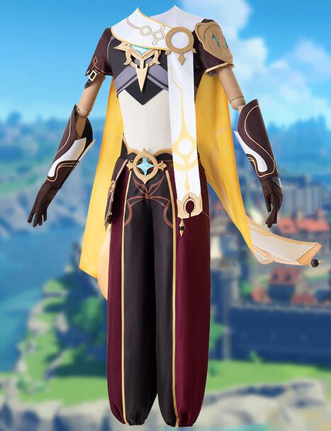 Genshin Impact Aether Cosplay Costume Uniform Wig Anime Halloween High-quality Costumes for Women Game