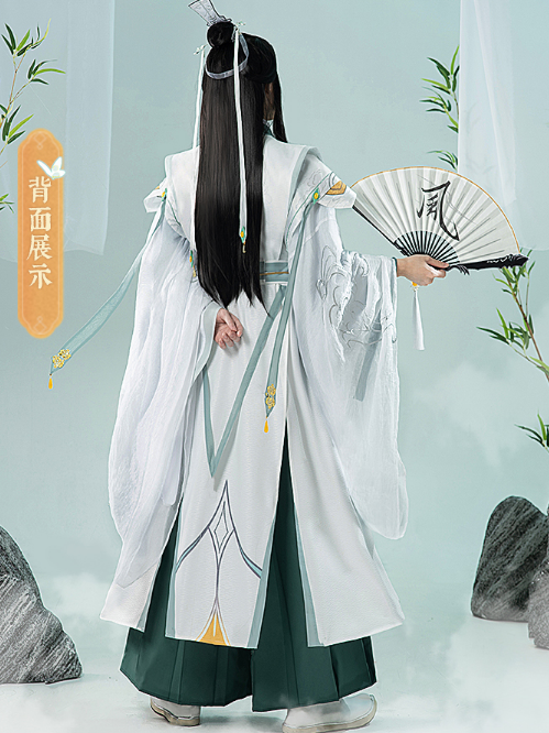 COS-HoHo Anime Heaven Official’s Blessing ShiQingXuan Tian Guan Ci Fu Handsome Ancient Uniform Cosplay Costume Men Party Suit