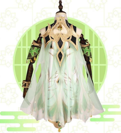 Genshin Impact Nahida Cosplay Costume Carnival Uniform Wig Anime Halloween Costumes Women Game Lesser Lord Kusanali