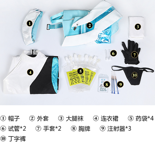 Girls' frontline UL-Nurse Cosplay Costume Carnival Halloween Christmas Party Clothing