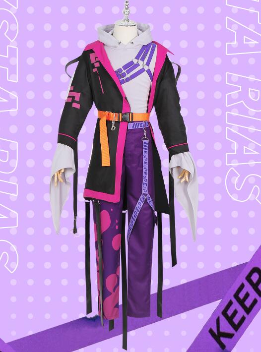 Vtuber Nijisanji Uki Violeta Handsome Uniform Cosplay Costume Halloween Activity Party Role Play Outfit