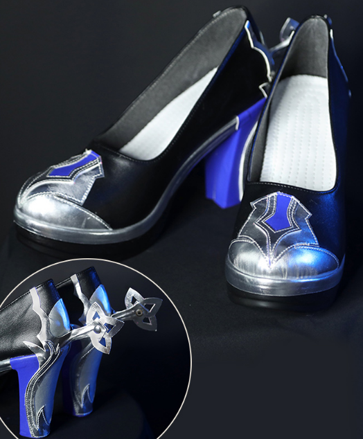 Genshin Impact Eula Lawrence Cosplay Costume Halloween Carnival Wave Flower Knight Funny Costume Glove Jewelry Anime Cosplay Wig