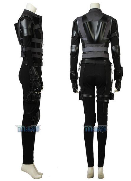 Black Widow Cosplay Costume in Movie Avengers: Infinity War Natasha Romanoff Cosplay Jumpsuit Female Version Superhero Costume