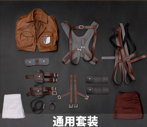 DokiDoki-SR Anime Attack on Titan Cosplay Mikasa Ackerman Shingeki no Kyojin Eren/Levi Anime Cosplay Attack on Titan