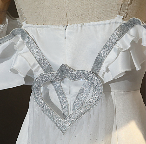 Game Arcane LOL League of Legends Sona Buvelle Cosplay Costume White Wedding Dress Sona Crystal Rose Costume Fancy Women Dress