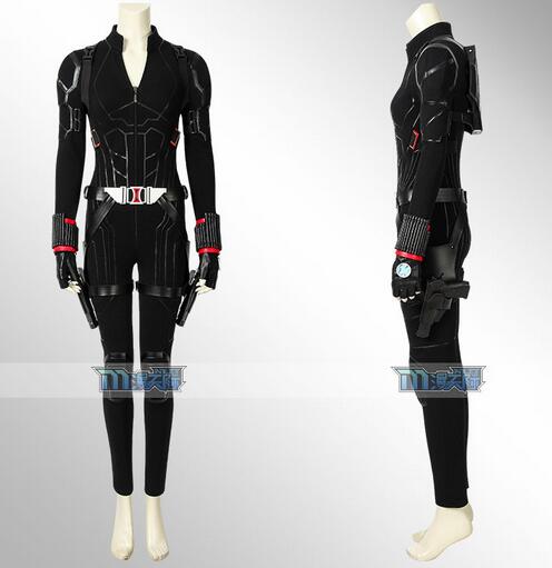 Movie Avengers4 Endgame Black Widow Cosplay Costume Natasha Romanoff Jumpsuit Superhero Costume Halloween