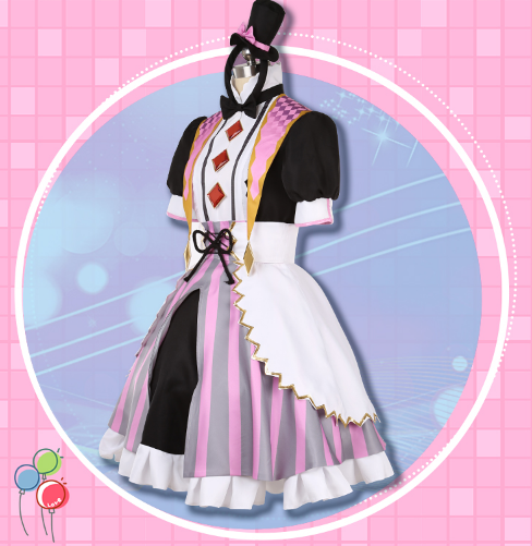 SideM Mizushima Saki Cosplay Costume Carnival Halloween Christmas Party Clothing