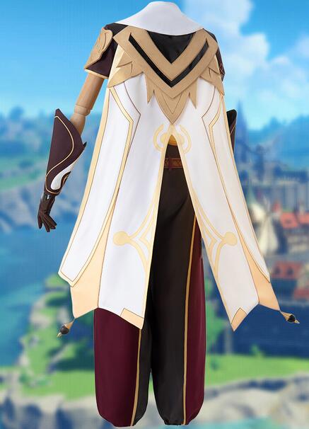 Genshin Impact Aether Cosplay Costume Uniform Wig Anime Halloween High-quality Costumes for Women Game
