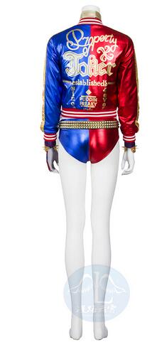 Suicide Cosplay Squad Harley Cosplay Costume Quinn Monster T Shirt Coat Jacket Halloween Outfit Custom Made