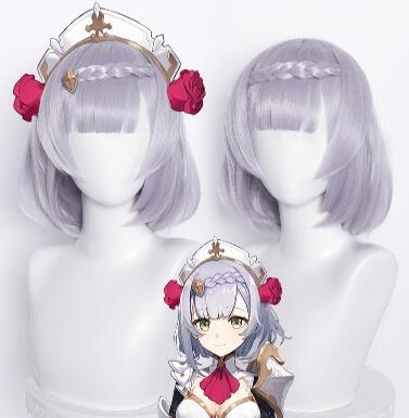 Genshin Impact Noelle Cosplay Costume Uniform Wig Anime Halloween High-quality Costumes for Women Game