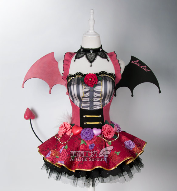 Anime Love Live! Nishikino Cosplay Costume Maki Little Devil Demon SR Awakening outfit For Adult Women Wings Tail Halloween Cos