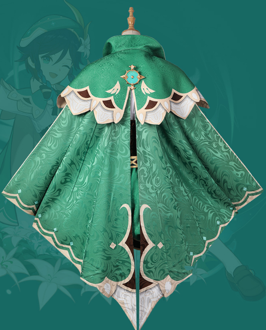 In Stock Game Genshin Impact Venti Cosplay Costume Carnival Halloween Outfit Women Suit Venti Costumes Role Play Lolita Clothing